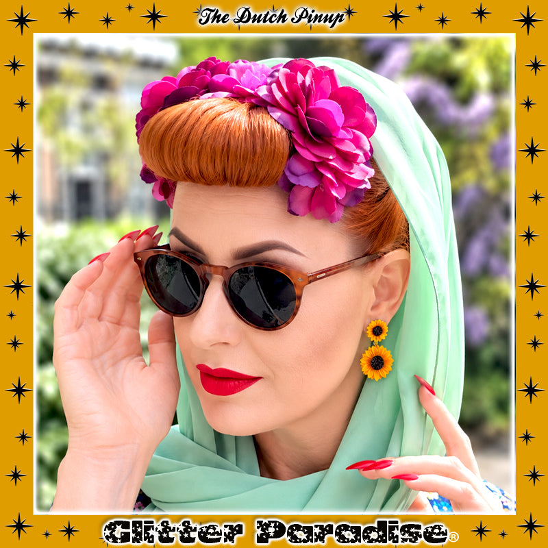 Pendientes: Sunflower Drops