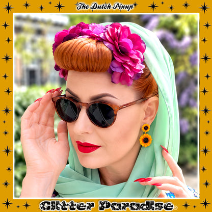 Pendientes: Sunflower Drops