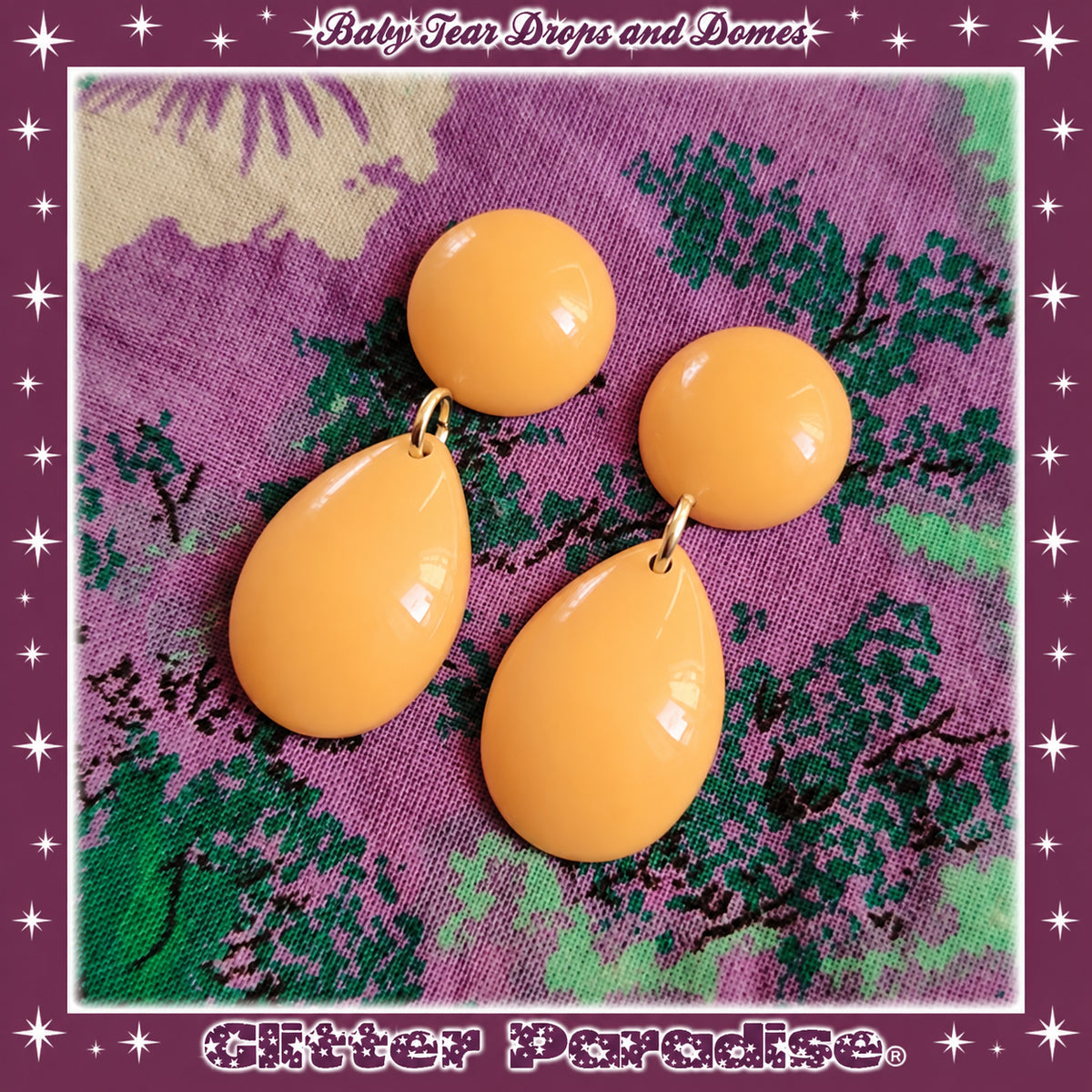 Pendientes: Baby Dome and Teardrop Pastel