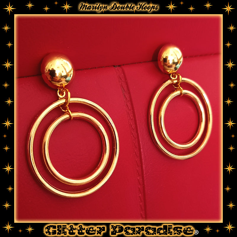 Boucles d'Oreilles : Marilyn Double Hoops