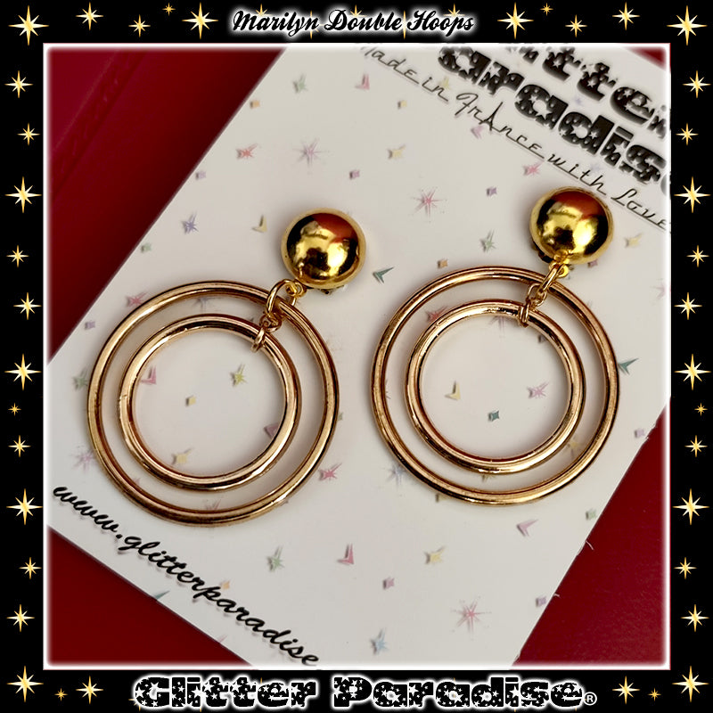 Boucles d'Oreilles : Marilyn Double Hoops