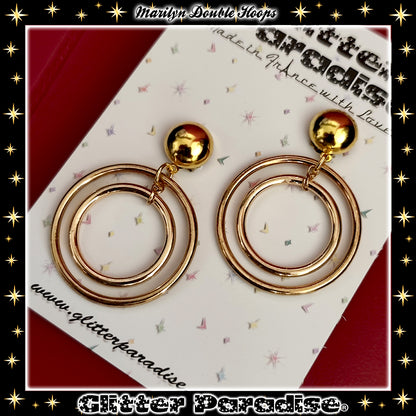 Boucles d'Oreilles : Marilyn Double Hoops