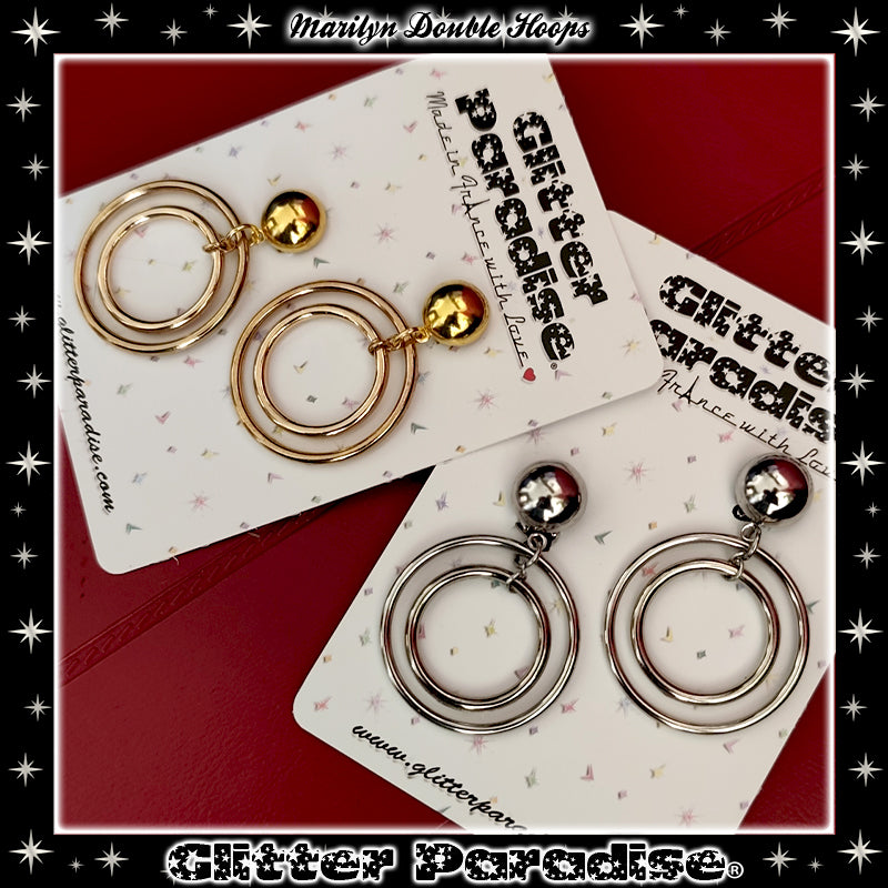 Boucles d'Oreilles : Marilyn Double Hoops