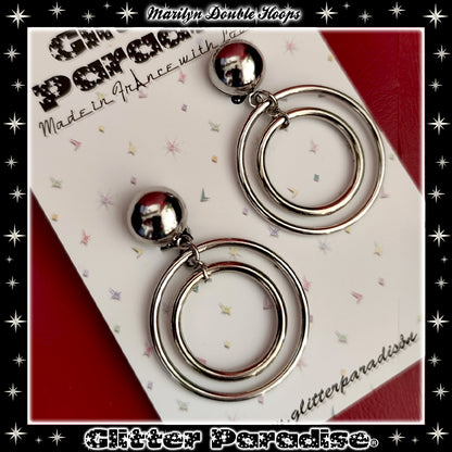 Boucles d'Oreilles : Marilyn Double Hoops