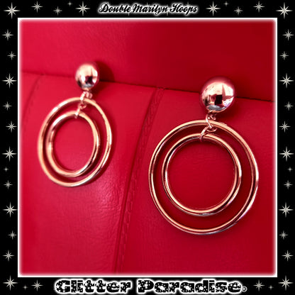 Boucles d'Oreilles : Marilyn Double Hoops