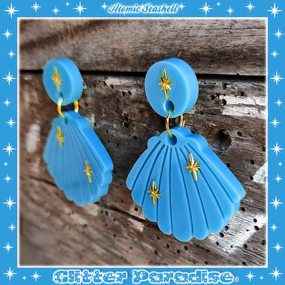 Earrings: Atomic Seashell