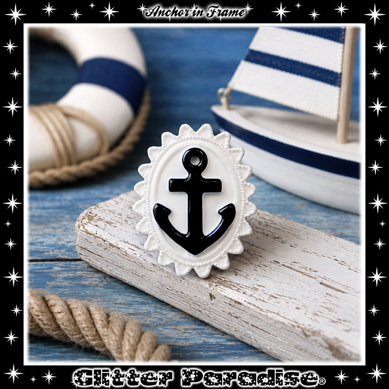 Brooch: Anchor in Frame