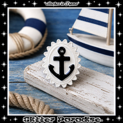 Brooch: Anchor in Frame
