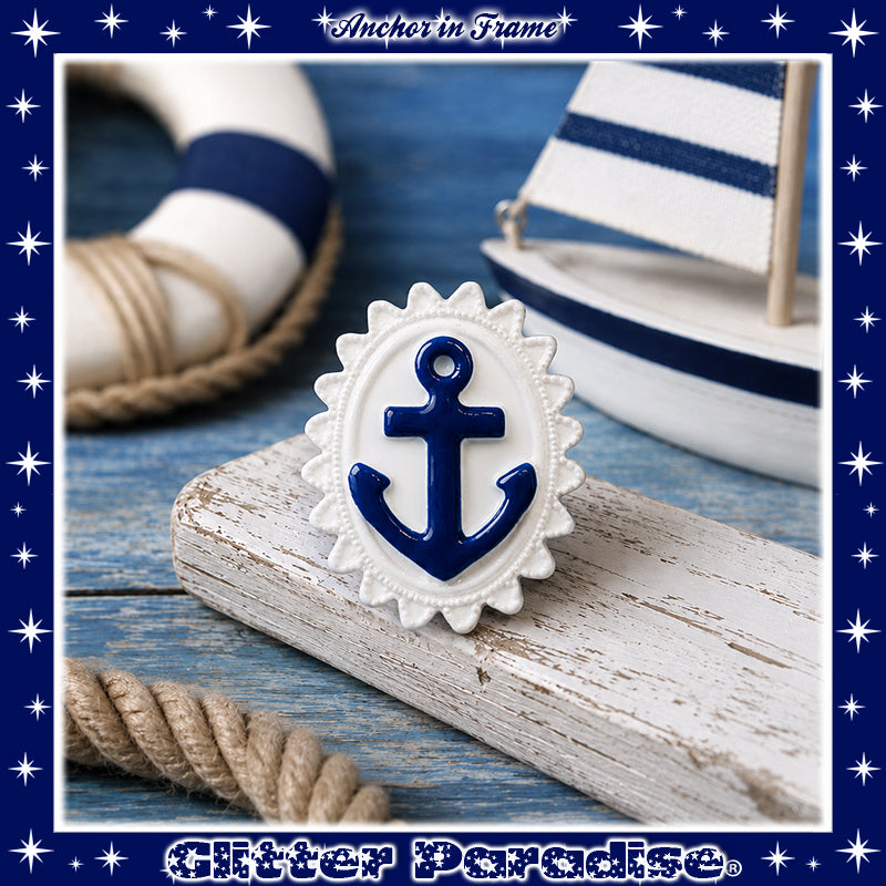 Brooch: Anchor in Frame