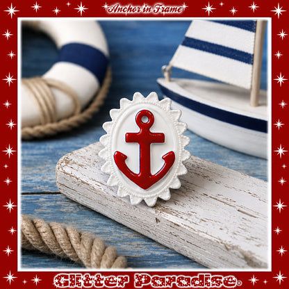Brooch: Anchor in Frame
