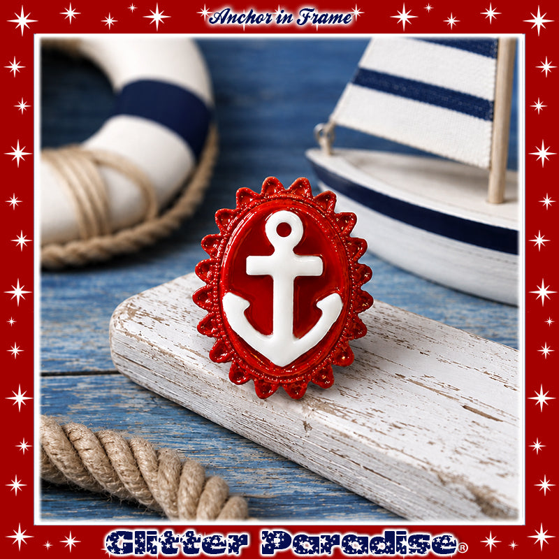 Brooch: Anchor in Frame