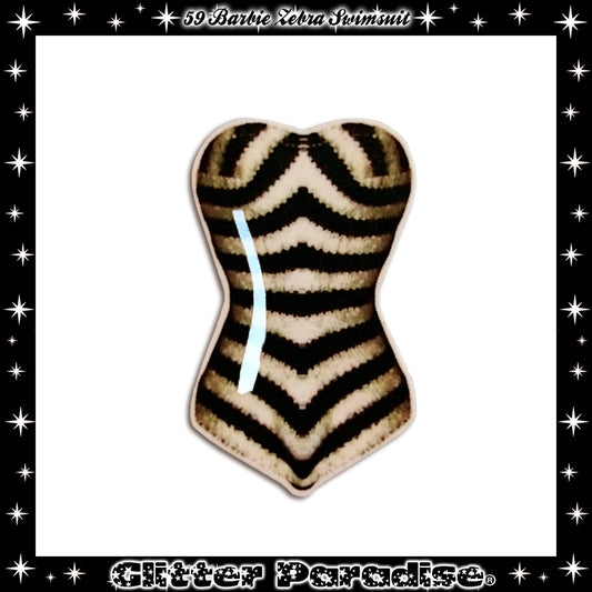 Brooch: 1959 Zebra Swimsuit