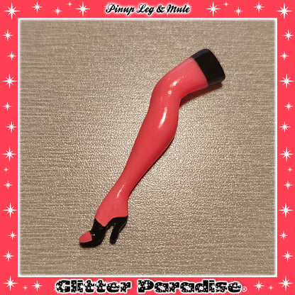 Brooch: Pinup Leg Color