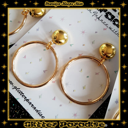 Pendientes: Marilyn Hoops Slim Silver