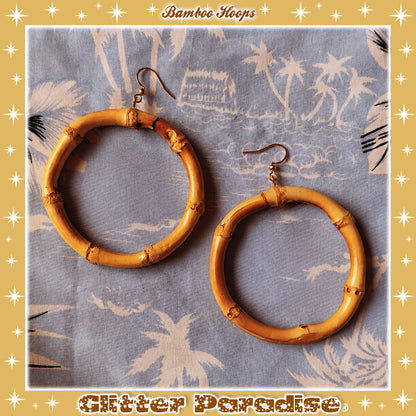 Pendientes: Bamboo Hoops Big
