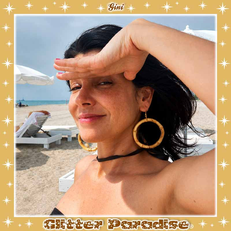 Pendientes: Bamboo Hoops Big