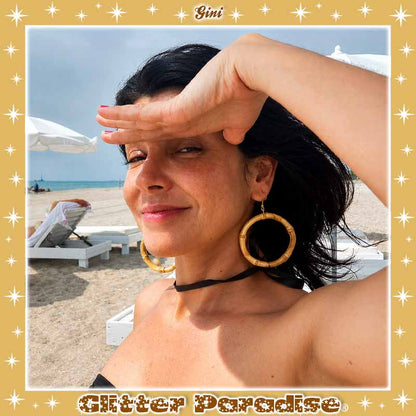 Pendientes: Bamboo Hoops Big