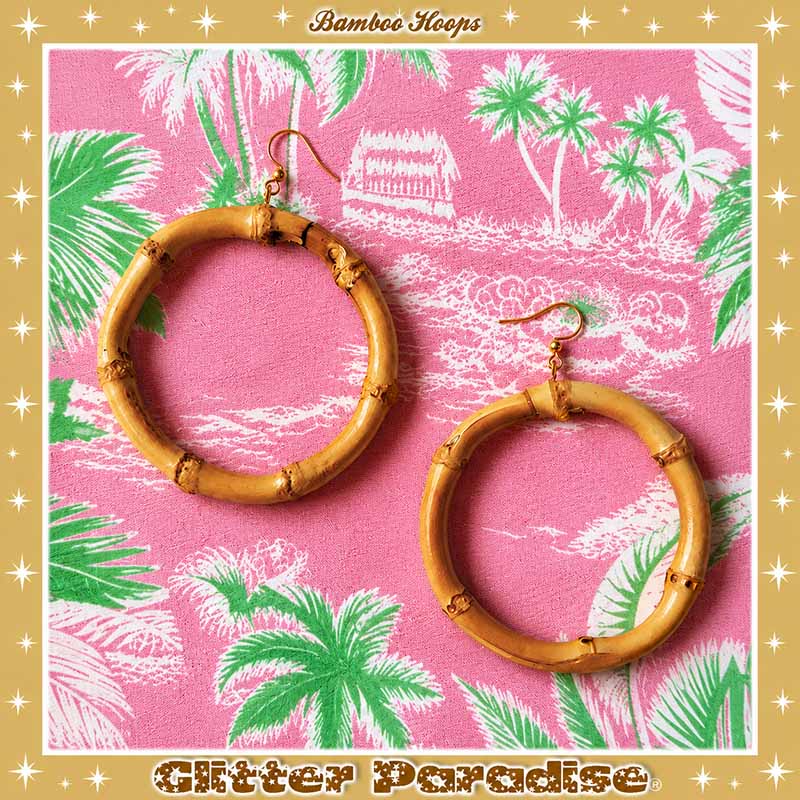 Pendientes: Bamboo Hoops Big