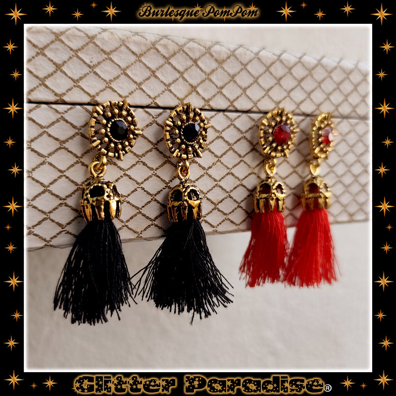 Earrings: Burlesque Pompom