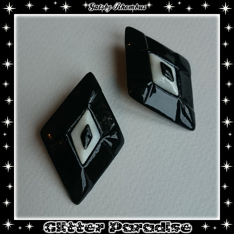 Earrings: Deco Rhombus