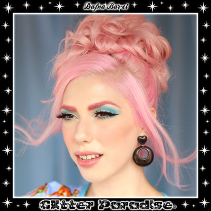 Earrings: Fakelite Hoops & Heart