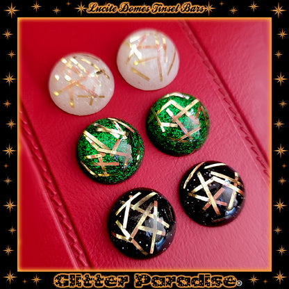 Earrings: Confetti Lucite Dômes Big Bars