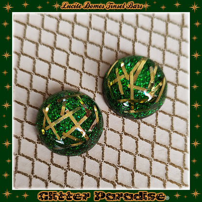 Earrings: Confetti Lucite Dômes Big Bars