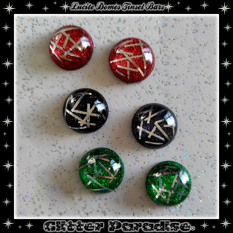 Earrings: Confetti Lucite Dômes Big Bars