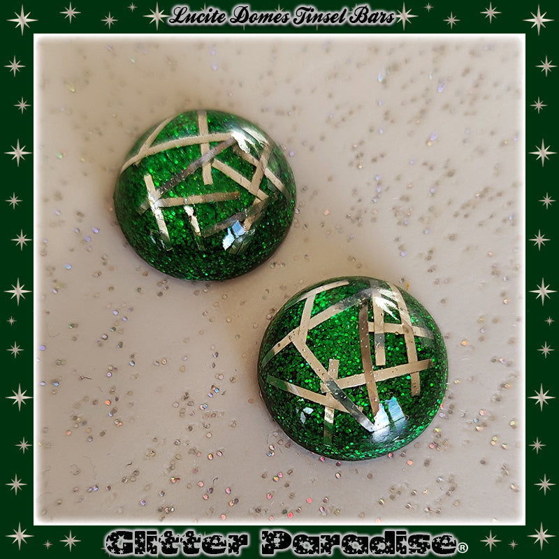 Earrings: Confetti Lucite Dômes Big Bars