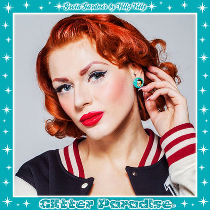 Earrings: Lucite Dômes The King