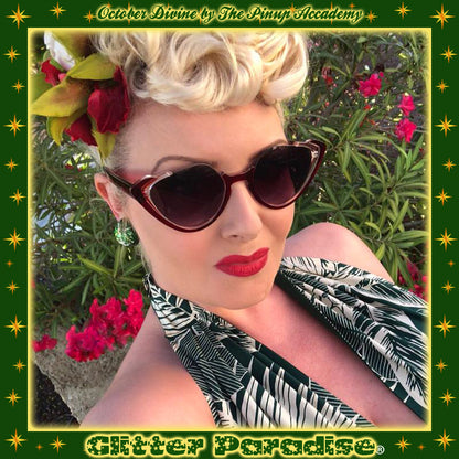 Earrings: Confetti Lucite Dômes Big Bars