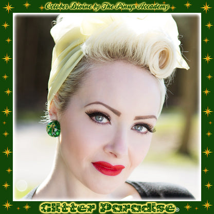 Earrings: Confetti Lucite Dômes Big Bars