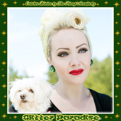 Earrings: Confetti Lucite Dômes Big Bars