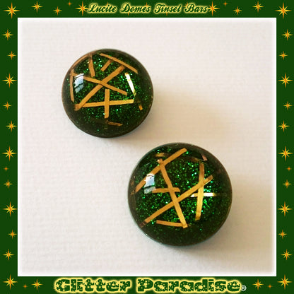 Earrings: Confetti Lucite Dômes Big Bars