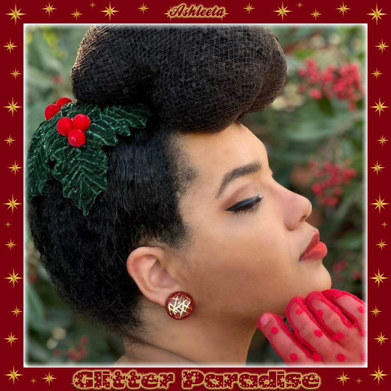 Earrings: Confetti Lucite Dômes Big Bars