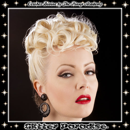 Earrings: Confetti Lucite Hoops & Dômes