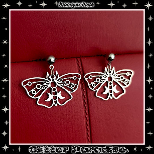 Earrings: Midnight Moth
