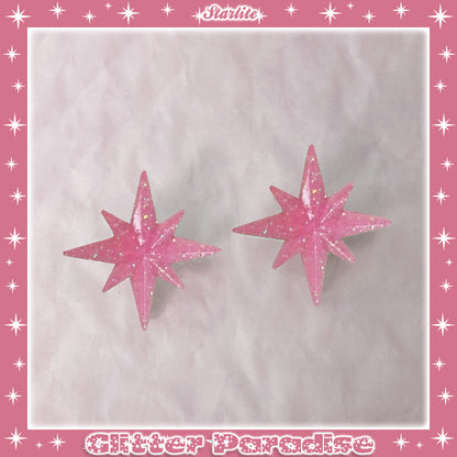 Pendientes: Starlite Lucite