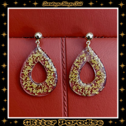 Boucles d'oreilles : Teadrop Hoops Foil