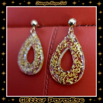 Boucles d'oreilles : Teadrop Hoops Foil