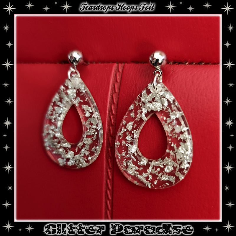 Boucles d'oreilles : Teadrop Hoops Foil