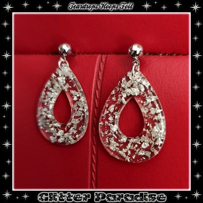 Boucles d'oreilles : Teadrop Hoops Foil