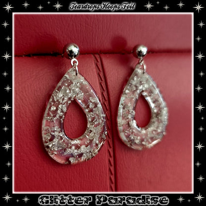 Boucles d'oreilles : Teadrop Hoops Foil