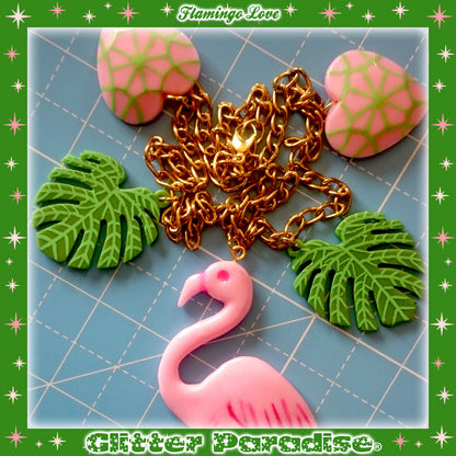 Necklace: Flamingo Love