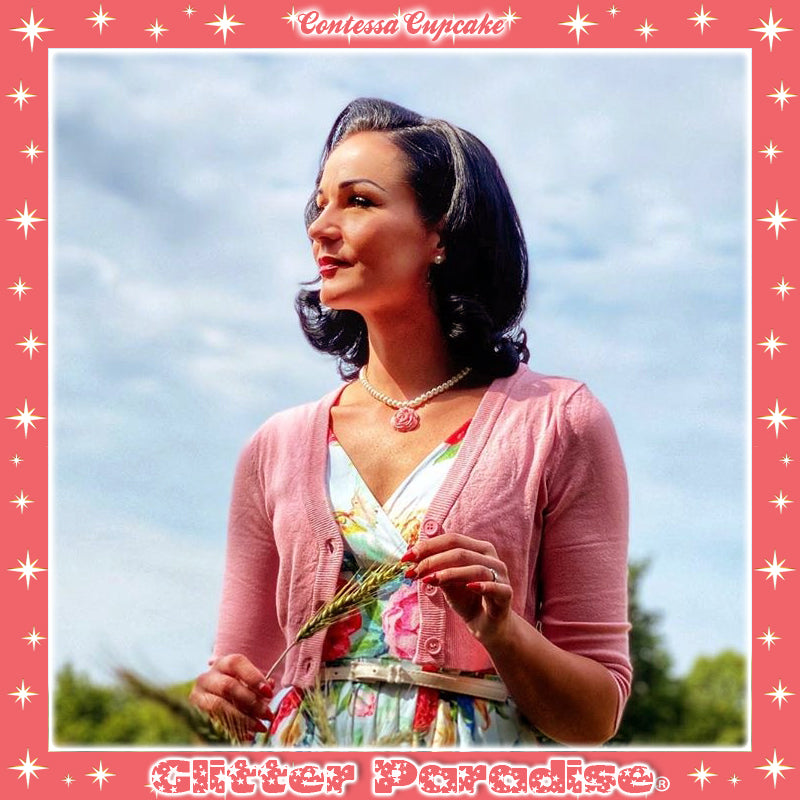 Necklace: Vintage Rose and Pearls