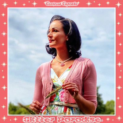 Necklace: Vintage Rose and Pearls