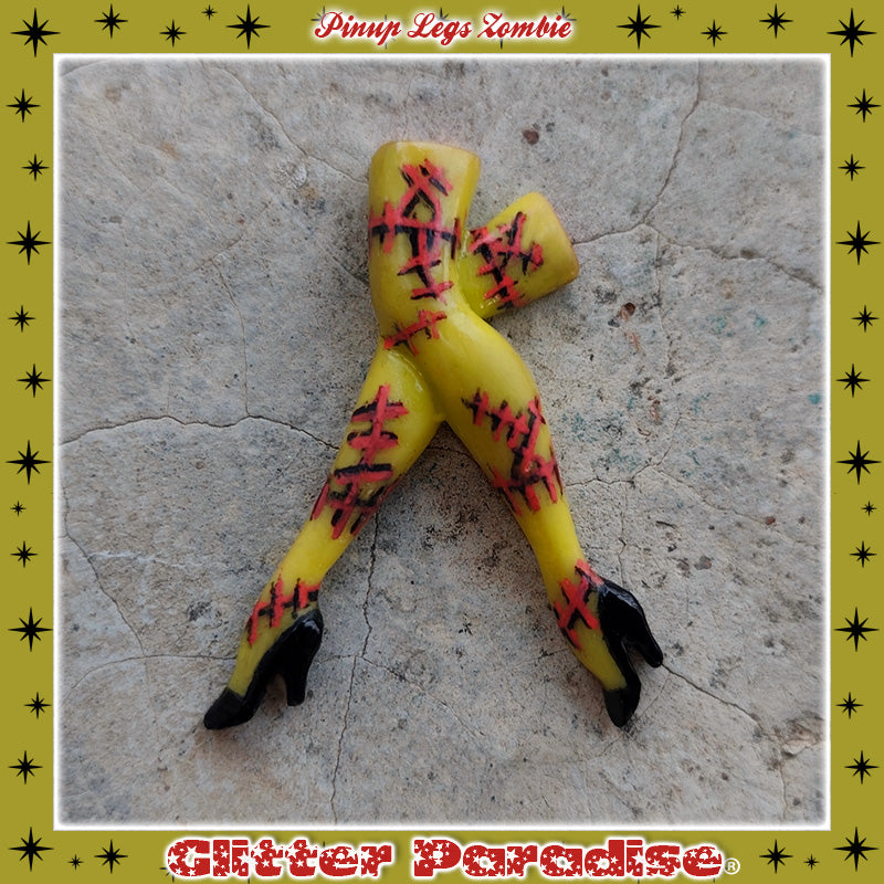 Brooch: Zombie Pinup Legs
