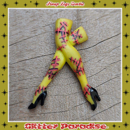 Brooch: Zombie Pinup Legs