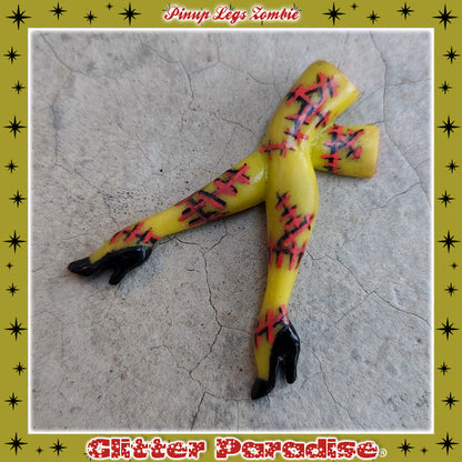 Brooch: Zombie Pinup Legs