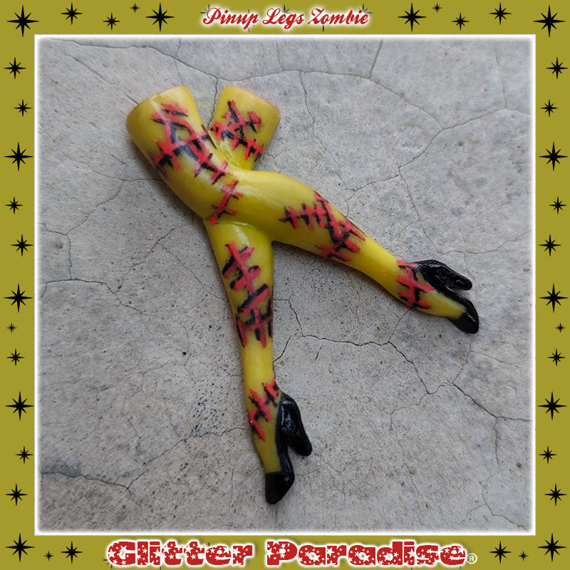 Brooch: Zombie Pinup Legs